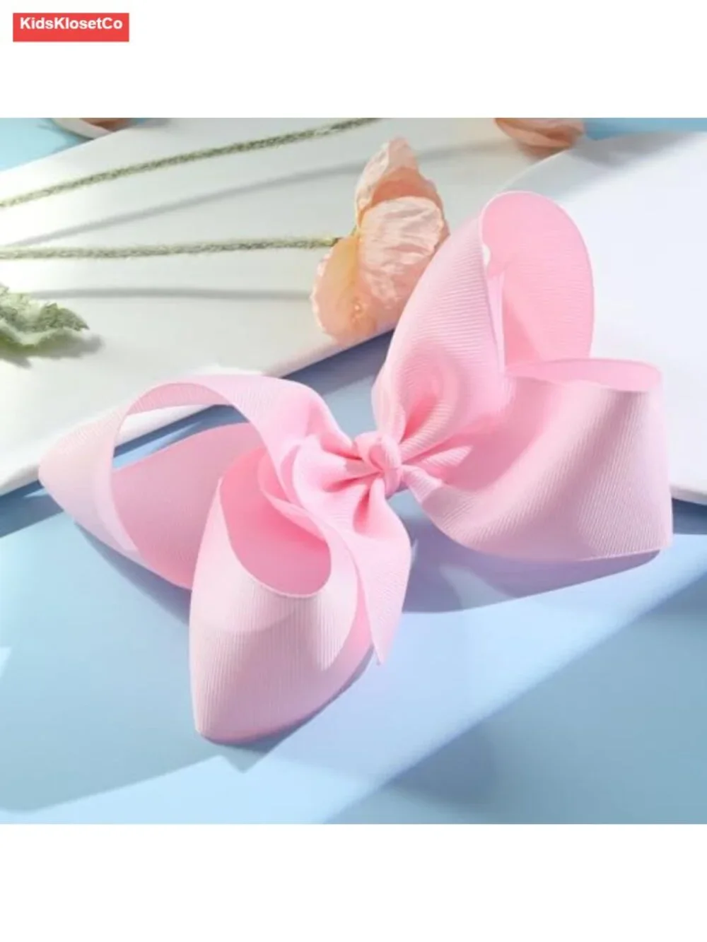 2pcs 6in Grosgrain Ribbon Hair Bows Clips Alligator Hair Barrettes for Toddler